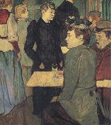 Henri  Toulouse-Lautrec Un Coin du Moulin de la Galette oil painting artist